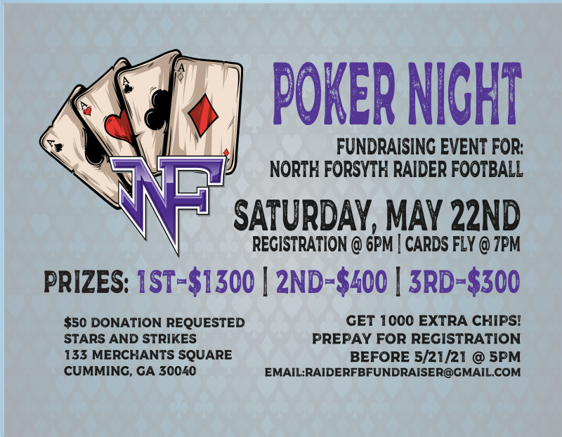 NFHS Football Boosters Cluib - Stars and Strikes at 5thstreetpoker.com